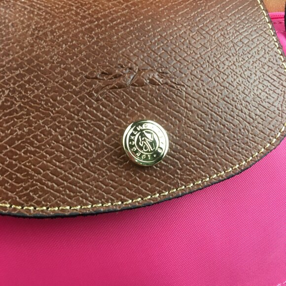 NWT Longchamp Le Pliage Original Large Shoulder Nylon Bag Tote baby Pink - Picture 6 of 10